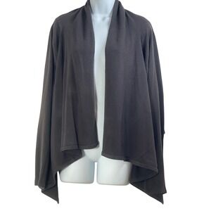 vintage Basic Editions Waterfall Cardigan chocolate  Brown XL y2k Kmart‎